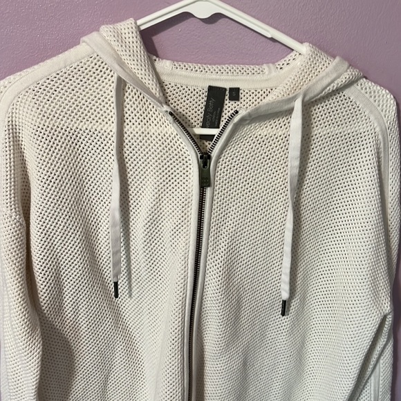 Sweaty Betty London Moto Mesh Hooded Zip up Jacket - Picture 5 of 13